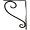 Ekena Millwork Edwards Wrought Iron Bracket, (Single center brace), Antiqued Pale Gold 1 1/2"W x 7 1/2"D x 10"H BKTM01X07X10SEDAPG - alternate 7